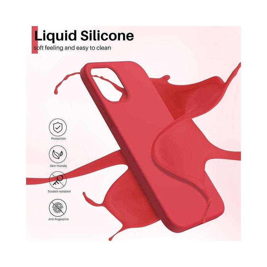 HQ "Silicone Liquid Back Case Galaxy A34 5G" Punainen
