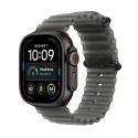 Apple Watch Ultra 4 (GPS + Cellular) 49 mm juodas titano korpusas ir permatomas juodos Ocean diržas Apple Watch Ultra 4 (GPS + Cellular) 49 mm juodas titano korpusas ir permatomas juodos Ocean diržas