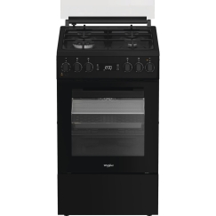 Whirlpool W5G8LMSWTB Отдельностоящая плита для готовки Электричество Газовый Черный