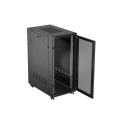 19" 27U 600 × 1000 ЧЕРНЫЙ ПОЛУДИПЛОМНЫЙ ШКАФ РАКОВИНЫ С ПЕРФОРИРОВАННОЙ ДВЕРЬЮ, LANBERG (УПАКОВКА В ПЛОСКОЙ УПАКОВКЕ)