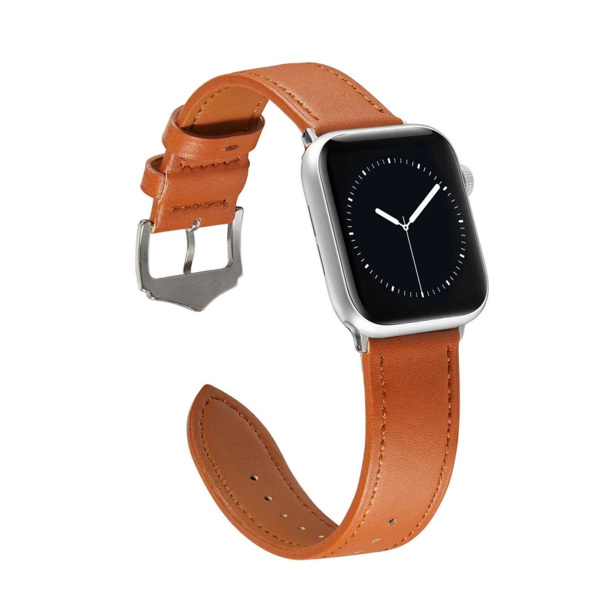 Riff Apple iWatch seeria 38 / 40 / 41 mm Prune nahkrihm – 2