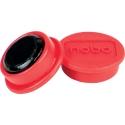Nobo magnets for whiteboard, 24 mm, red, 10 pcs Nobo magnets for whiteboard, 24 mm, red, 10 pcs