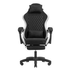 Игровое кресло Mars Gaming MGC-X с тканевым покрытием, с мягким сиденьем, черный, белый