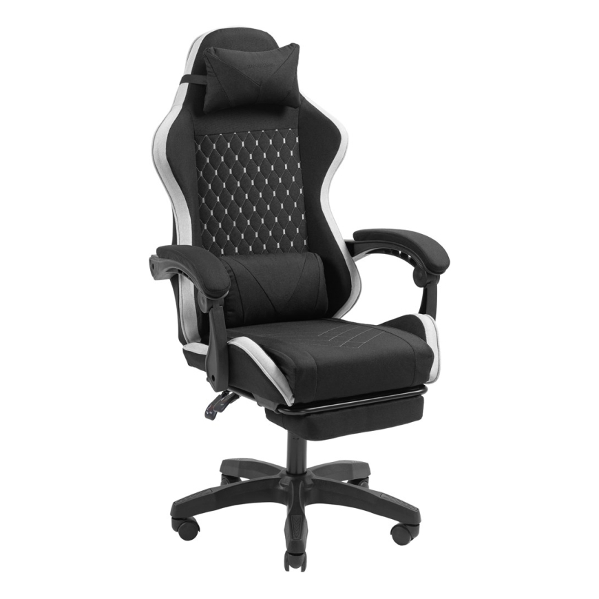 Mars Gaming MGC-X Fabric PC gaming chair Padded seat Black, White – 4