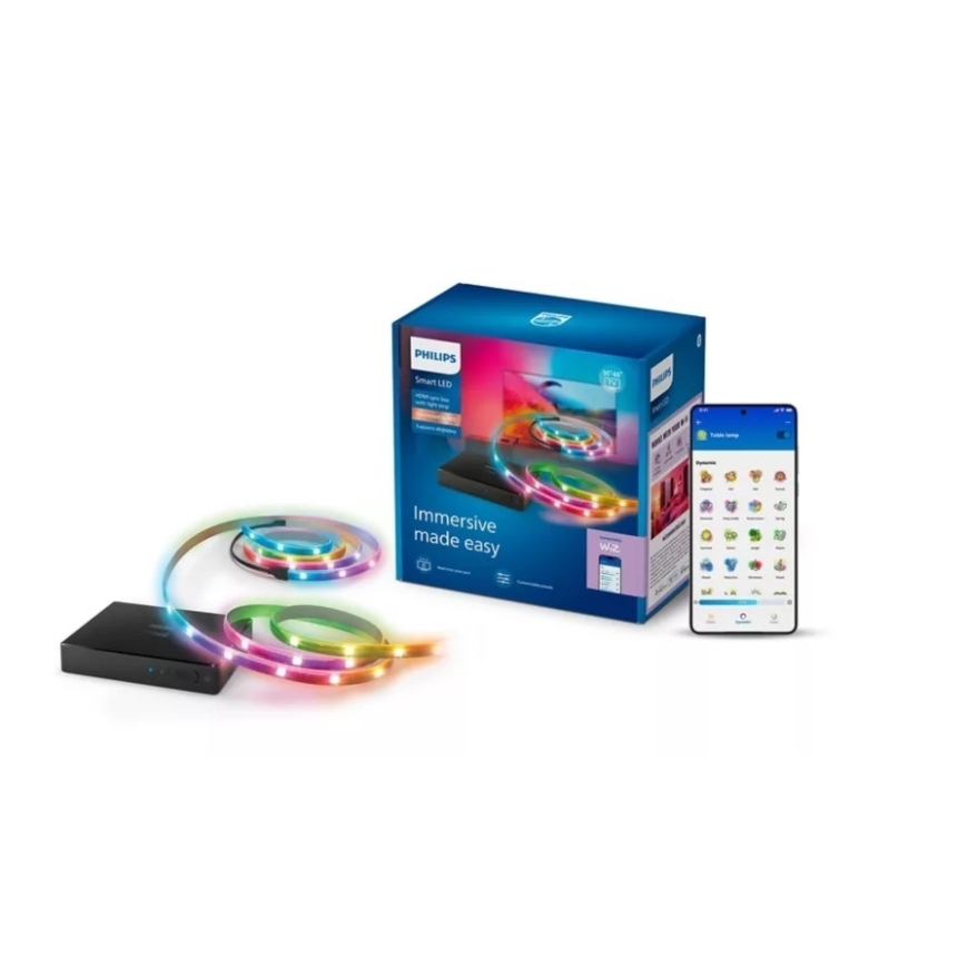 Philips Smart Lighting Sync box 2.0 с ТВ-светодиодной лентой 55"-65" – 2
