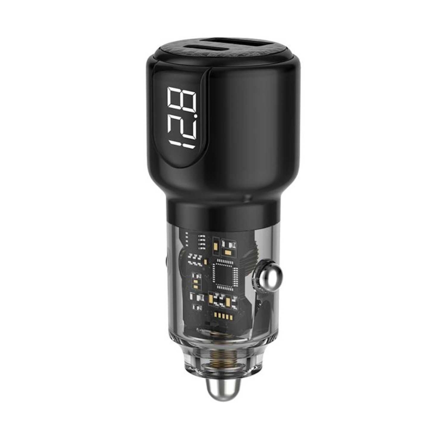 iKaku KSC-1178 Dual port 75W Car charger USB + Type-C – 3