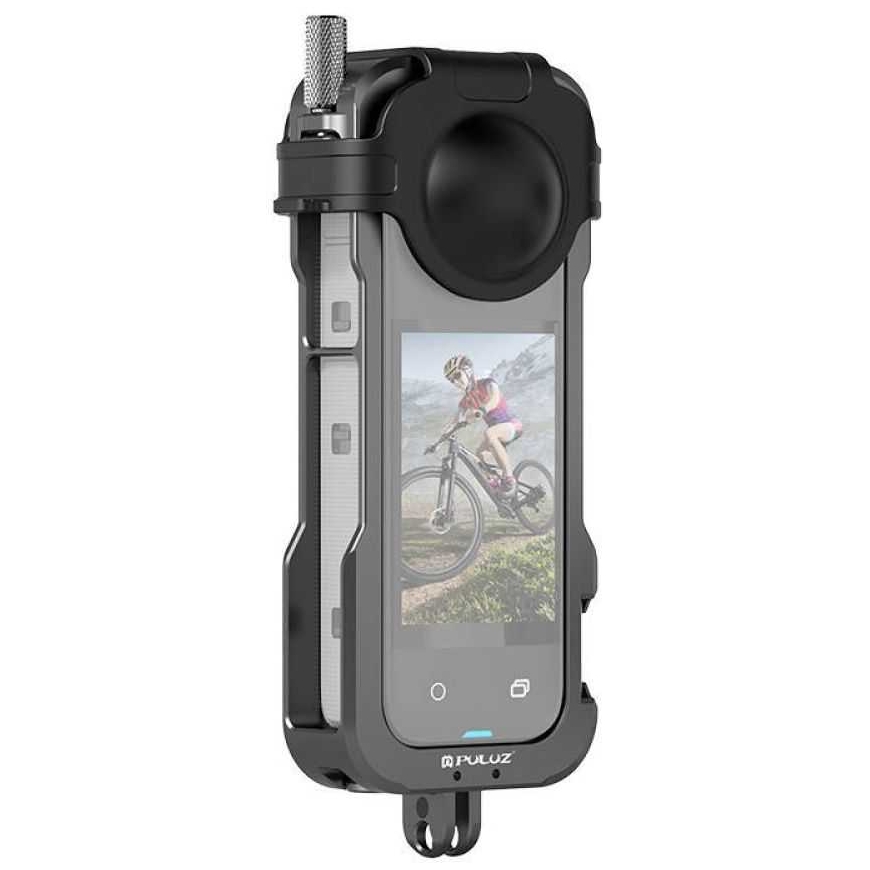 Puluz Metal Protective Cage With Lens Cover for Insta360 X4 PU981B – 2