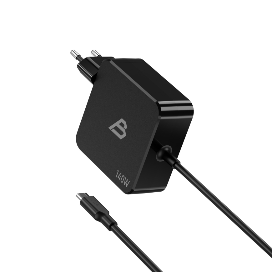 Blackstorm 140W USB-C sülearvuti laadija, must