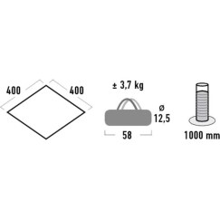 High Peak Tarp 2 Grey
