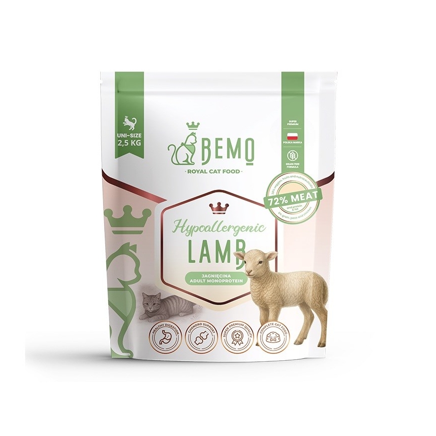 BEMO Katė Hipoalerginė Aviena - sausas katės maistas - 2,5kg