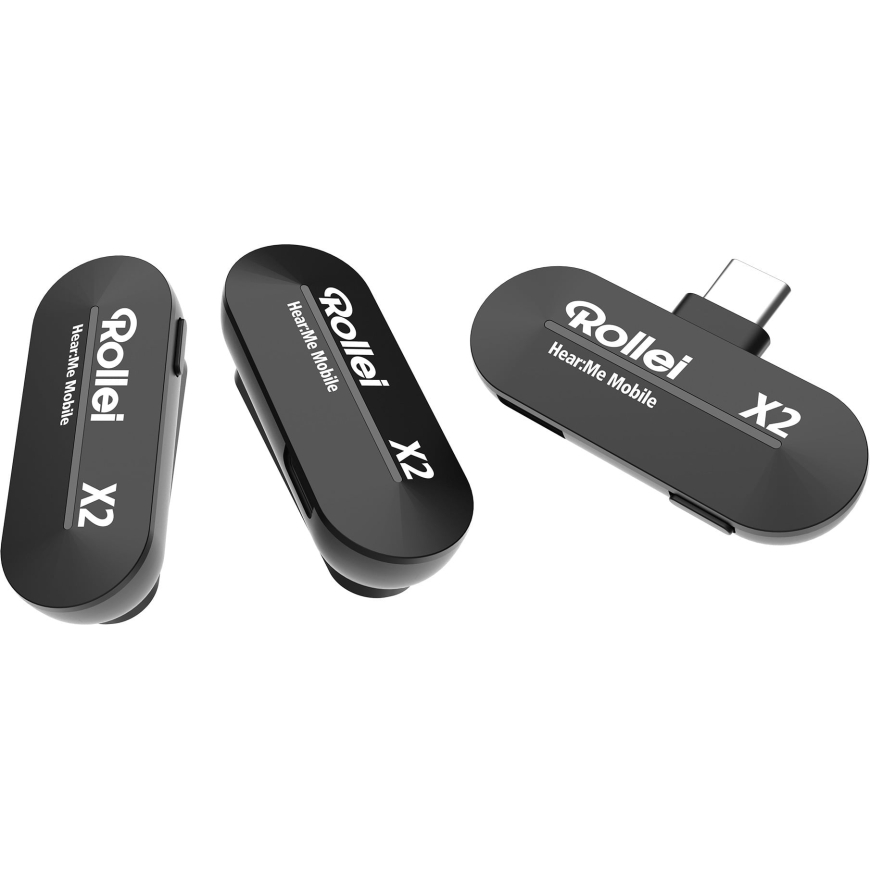 Rollei Hear:Me Wireless Mobile X2 kompaktiškas USB-C mikrofonas – 3