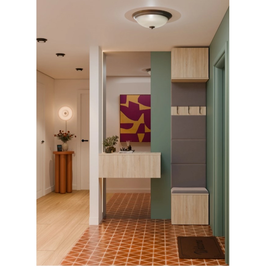 HAGA 1SZ Coat Rack – Sonoma Oak – 5