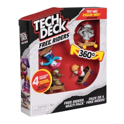 Tech Deck Free Riders, skate figures, 4-Pack