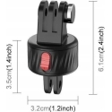 Puluz magnētvators HERO / SJCAM / Xiaomi / DJI / PU706B Puluz magnētvators HERO / SJCAM / Xiaomi / DJI / PU706B