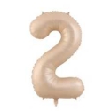 Riff Folio -ilmapallo 100 cm Numero 2 Matta Beige Riff Folio -ilmapallo 100 cm Numero 2 Matta Beige