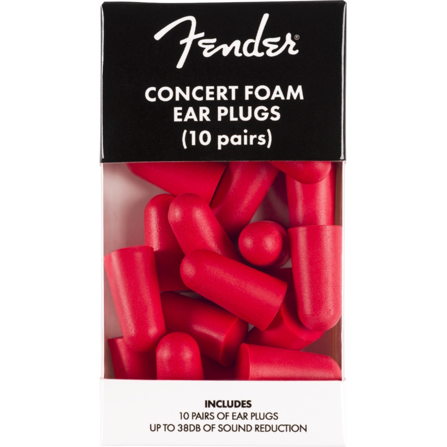 Fender Concert Foam Ear Plugs -korvatulpat, 10 paria – 3