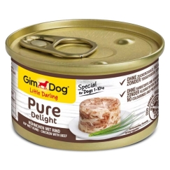 GIMDOG Little Darling Pure Delight kana veise - märg koeratoit - 85g