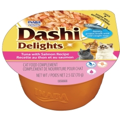 INABA Dashi Delights Tuunikala lõhe retseptiga - märg kassitoit - 70g