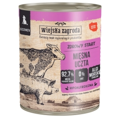 WIEJSKA ZAGRODA Puppy Meat feast - šlapio šunų maisto - 800g