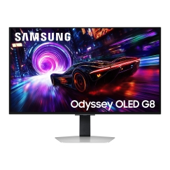 Samsung G81SF PC lamekuvar 81,3 cm (32") 3840 x 2160 pikslit 4K Ultra HD OLED-ekraan Hõbe