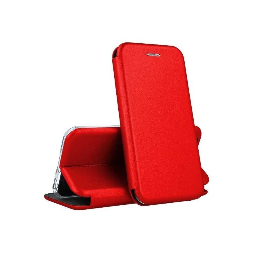 Riff Elegance knygų dėklas Samsung Galaxy A14 4G / A14 5G Raudonas