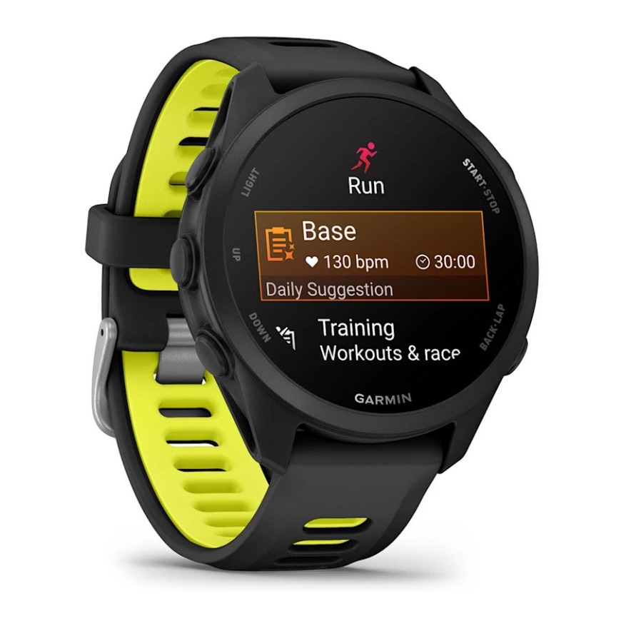 Garmin Forerunner 170 Music 3.05 cm (1.2") AMOLED 42 mm Digital 390 x 390 pixels Touchscreen Black GPS (satellite) – 3