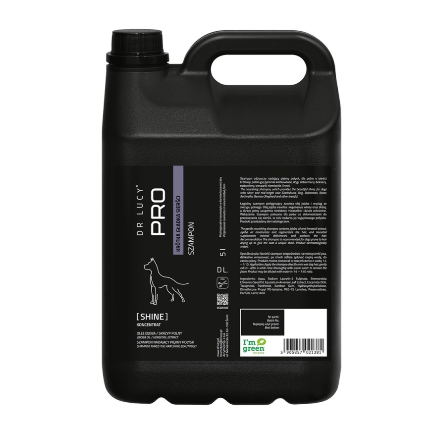 DR LUCY Shine Short hair - suņu šampūns - 5 L