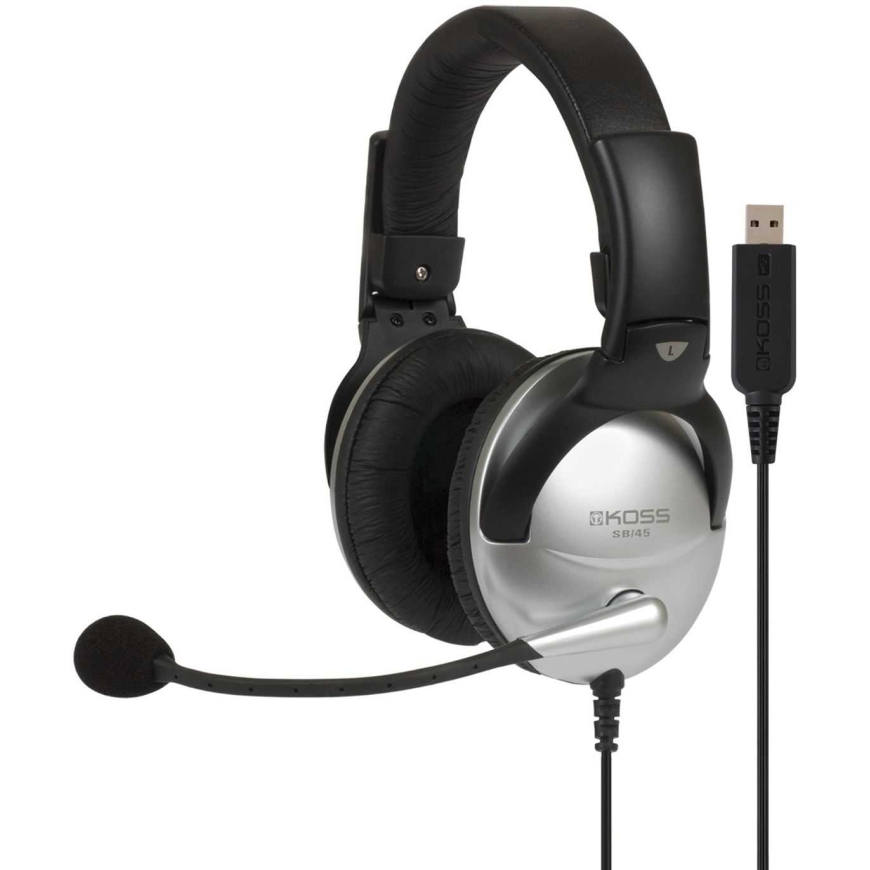 Koss SB45 USB Sidabrinė/Juoda – 3