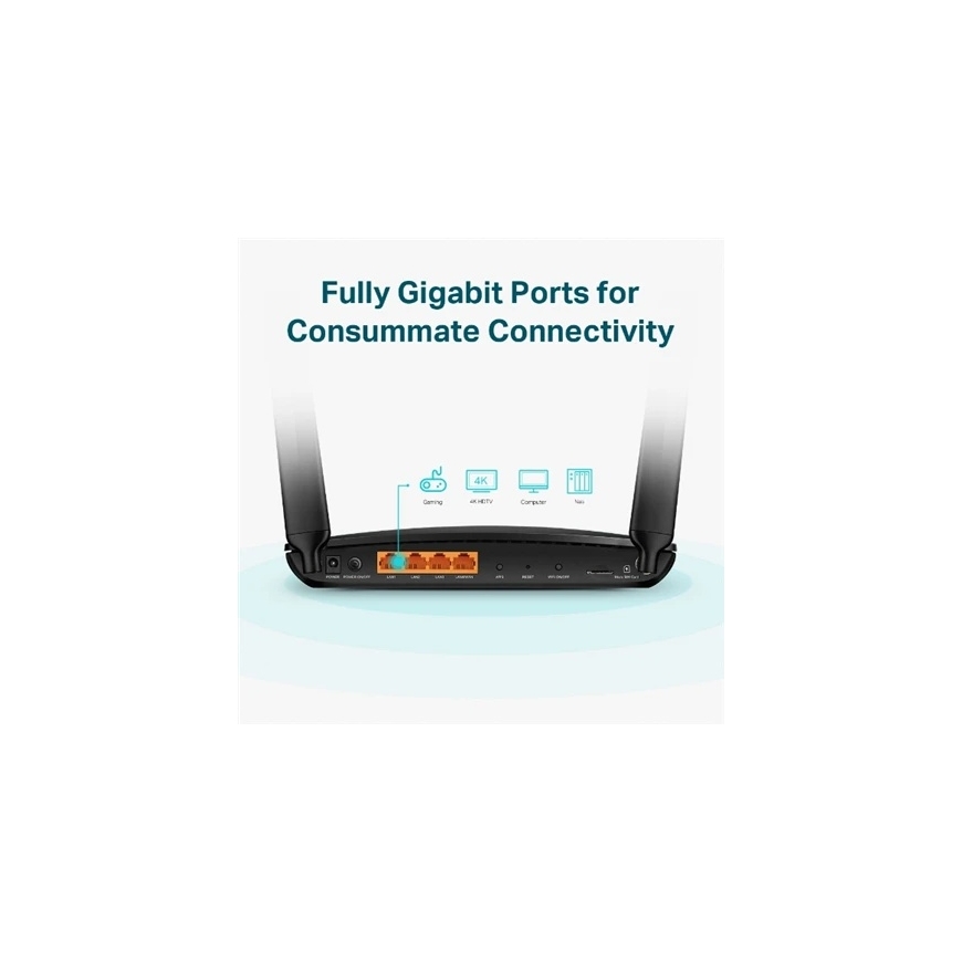 TP-LINK 4G+ Cat6 AC1200 Wireless Dual Band Gigabit Router – 2