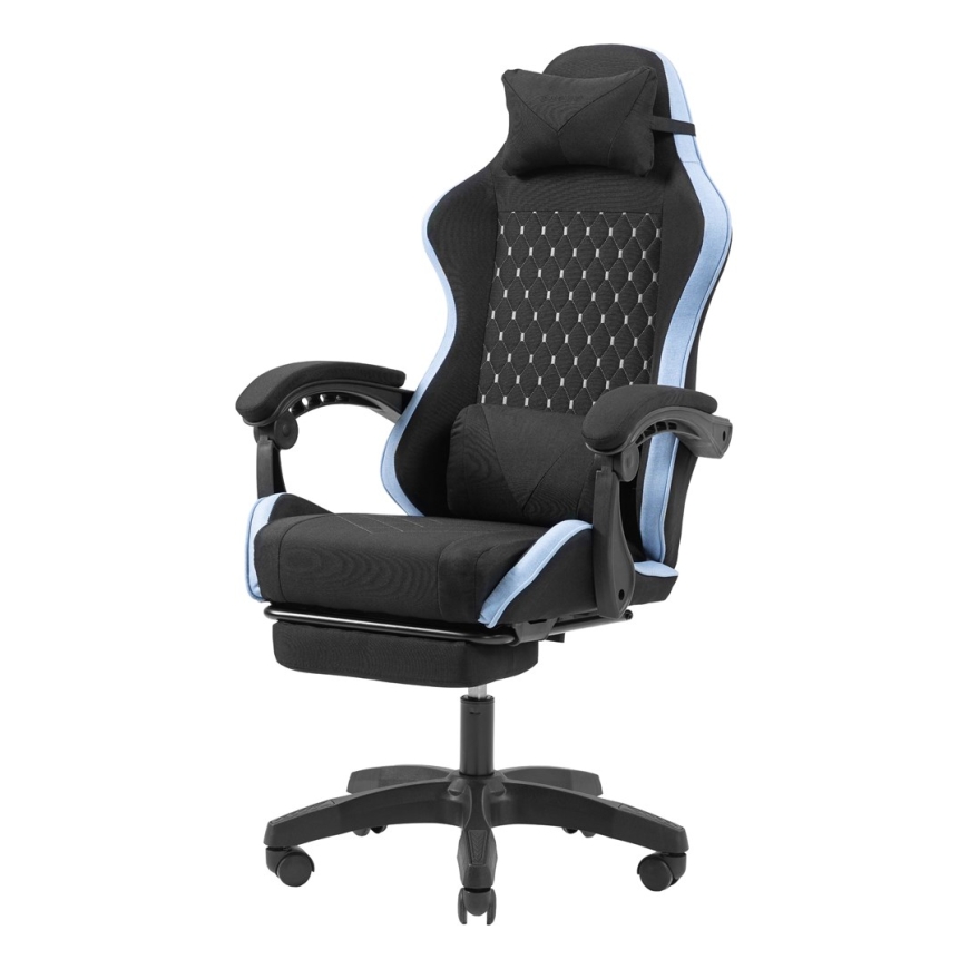 Mars Gaming MGC-X Kangas PC-pelituoli Pehmustettu istuin Musta, Sininen – 5