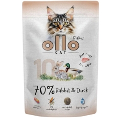 OLLO Katė Nr. 10 Triušis ir antis - šlapias kačių maistas - 85g