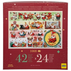 Mauri Kunnas puzzle advent calendar, Santa Clauses