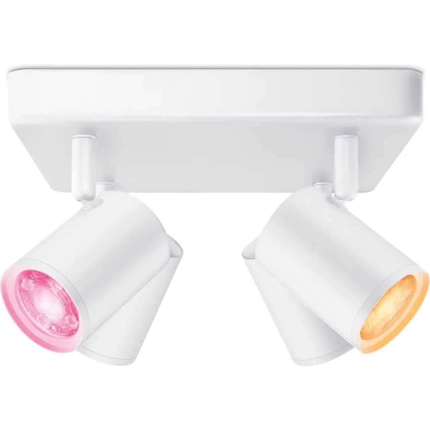 WiZ IMAGEO Spots 4x5W 22-65K RGB labas, baltas