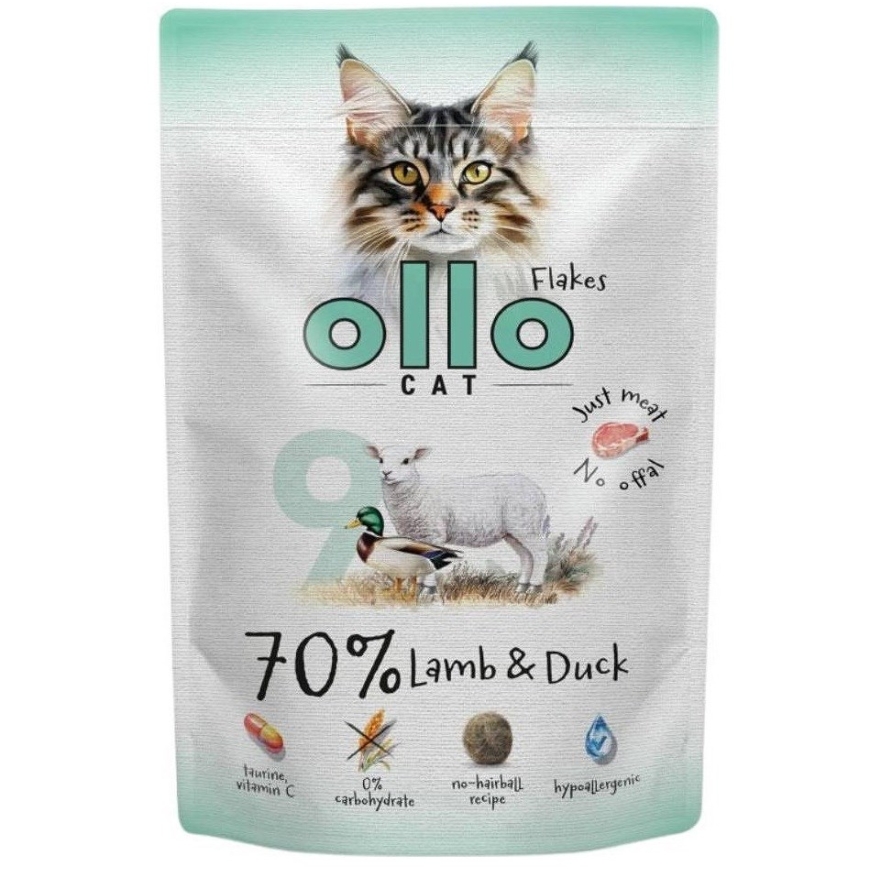 OLLO Cat Nr. 9 Lamb ja part - märg kassitoit - 85g