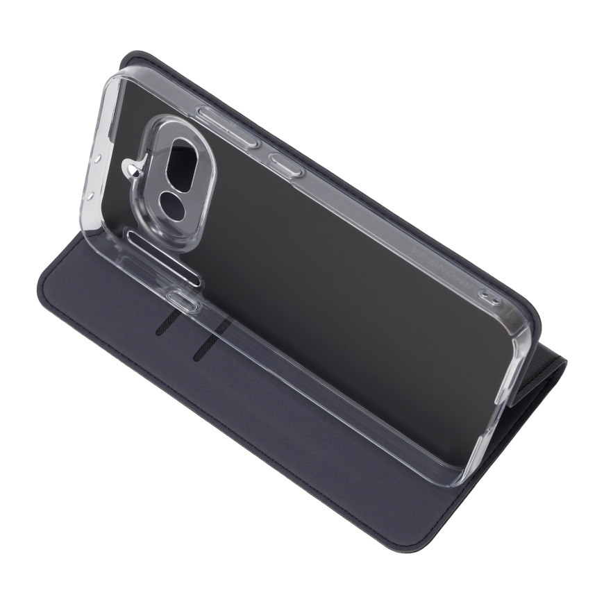 FoneKit BookCase suojakotelo, Nothing Phone (4a), musta – 5