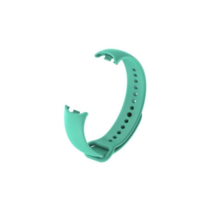 Riff silikona siksna Xiaomi Mi Band 8 sērijai tīrqi zaļā krāsā