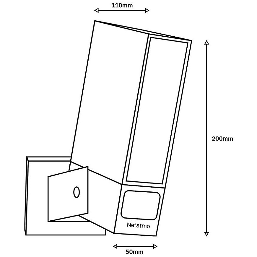 Āra gaisma NETATMO NOF melna – 3