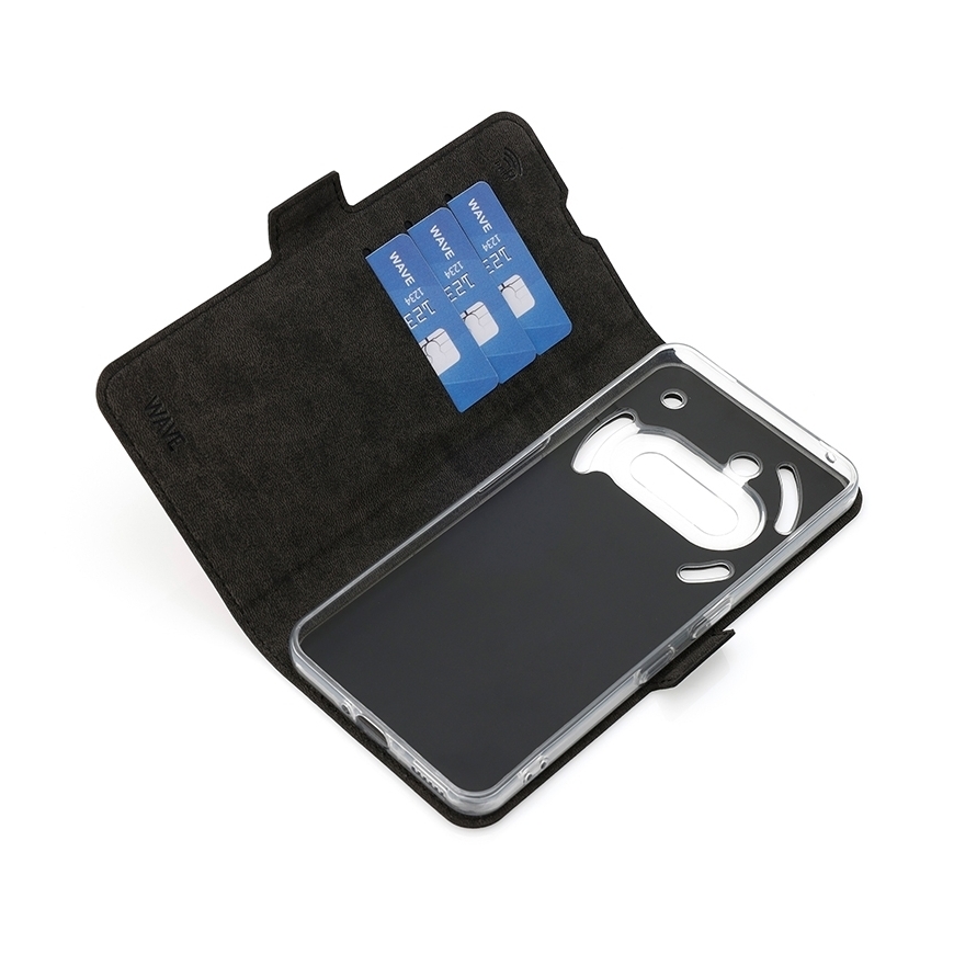 Wave Book maciņš, Nothing Phone (3a), melns – 3