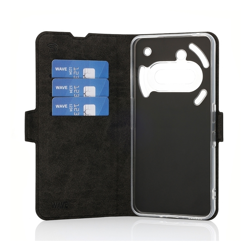 Wave Book dėklas, Nothing Phone (3a), juodas – 4