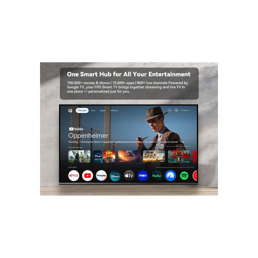 FPD 50" D900 – 4K LED Google TV – 3