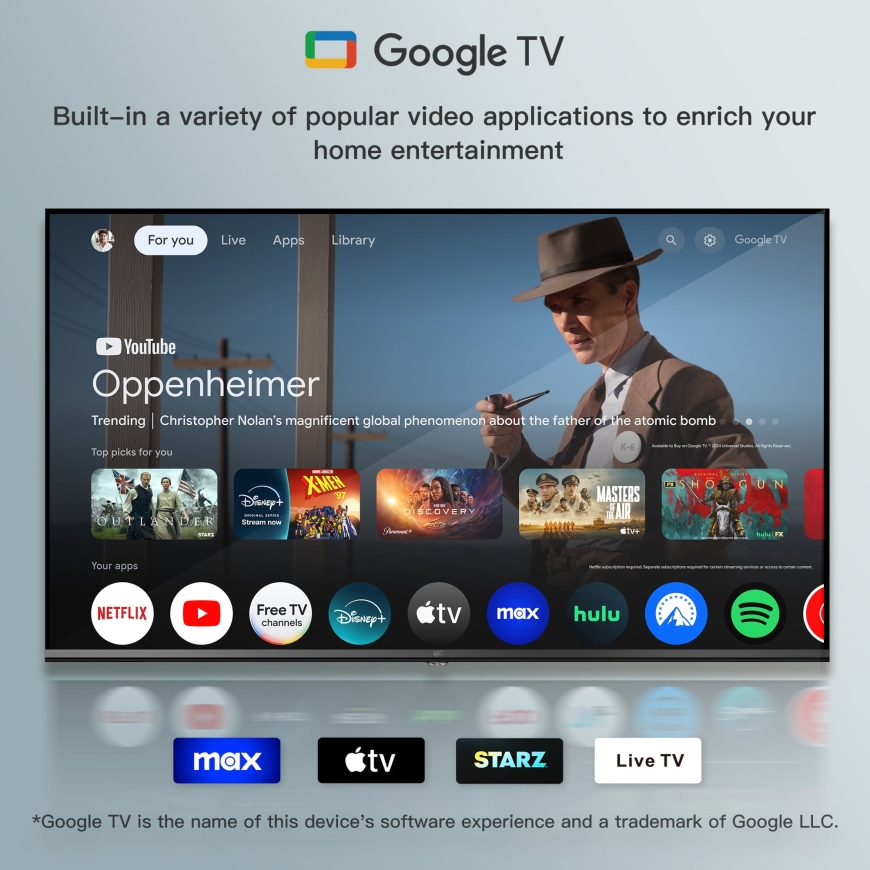 FPD 50" D900 – 4K LED Google TV – 5