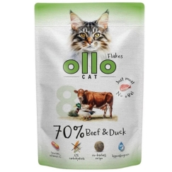 OLLO Kass No. 8 Veis ja part - märg kassitoit - 85g