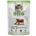 OLLO Kass No. 8 Veis ja part - märg kassitoit - 85g OLLO Kass No. 8 Veis ja part - märg kassitoit - 85g