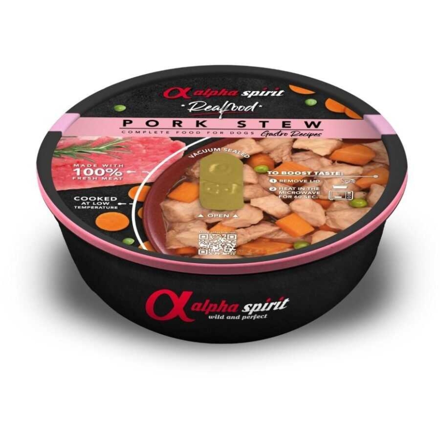 Alpha Spirit Alpha Spirit Alpha Spirit Karma mokra dla koera Real Food Pork