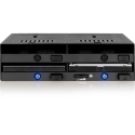 Icy Dock flexiDOCK 4x5.25" SAS/SATA MB014SP-B R1 черный