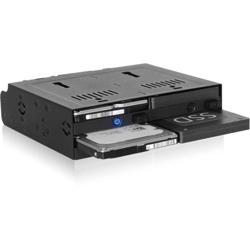 Icy Dock flexiDOCK 4x5.25" SAS/SATA MB014SP-B R1 black – 4