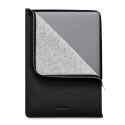Woolnut Leather Folio 15 collu MacBook Air vāciņš, melns
