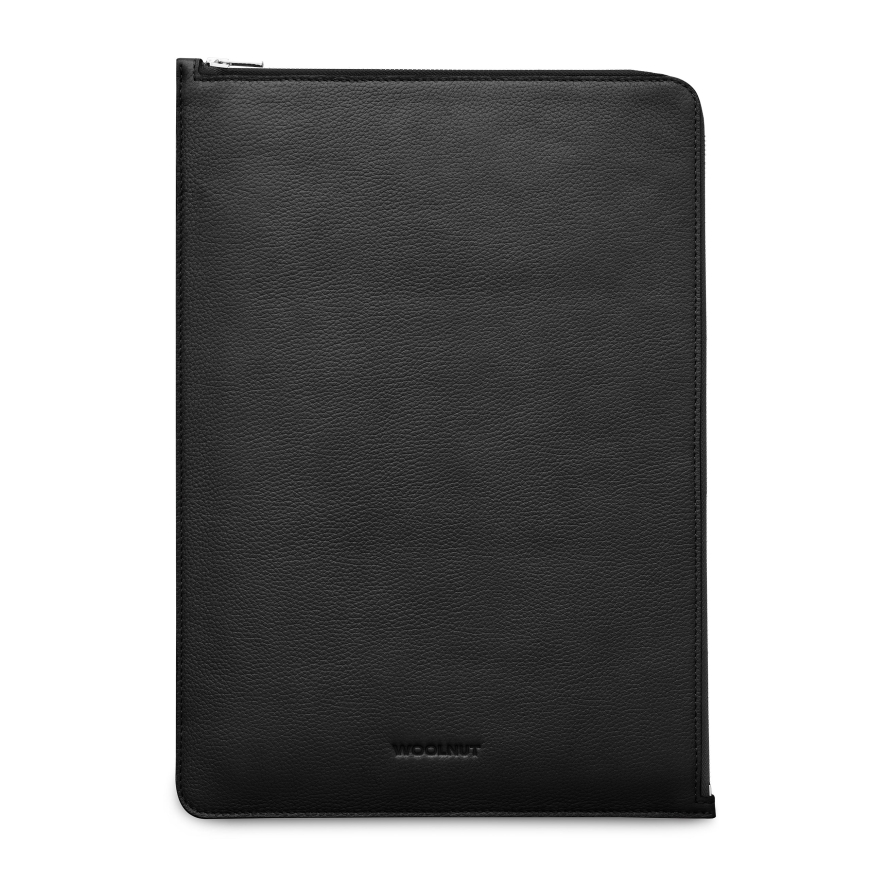 Woolnut Leather Folio 15 collu MacBook Air vāciņš, melns – 2