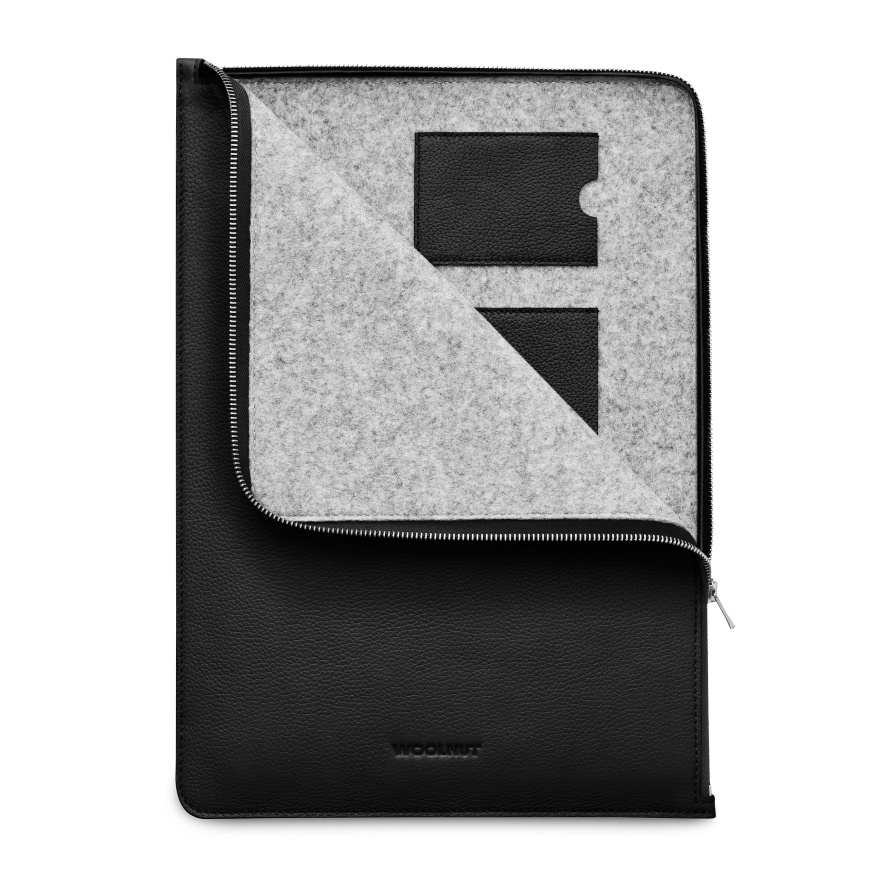 Woolnut Leather Folio for 15-inch MacBook Air case, black – 3