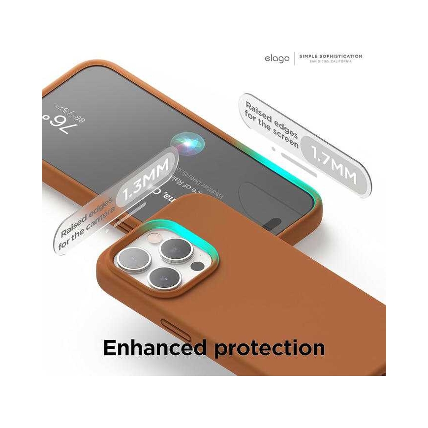 Riff "Minkštas silikono dėklas iPhone 15 Plus" Rudas – 3